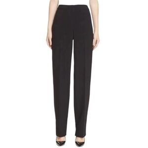 St John Caviar Diana Elegant Black Women's Pants Sz 6 straight leg